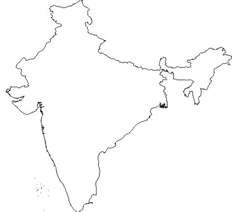 Blank Map Of Asia And India