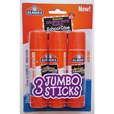 Elmers Jumbo Glue Stick 3 Pack 14 Oz 40g Each Washable