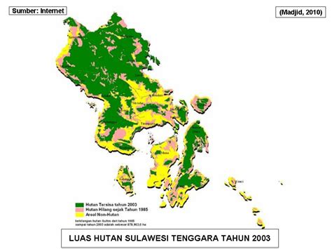 Peta Digital Peta Luas Hutan Kabupaten Sulawesi Tenggara Tahun