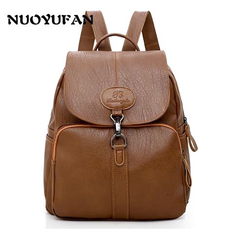 Nuoyufan Womens Backpack Korean Version Of The 2018 New Retro Tide Wild Leisure Fashion College