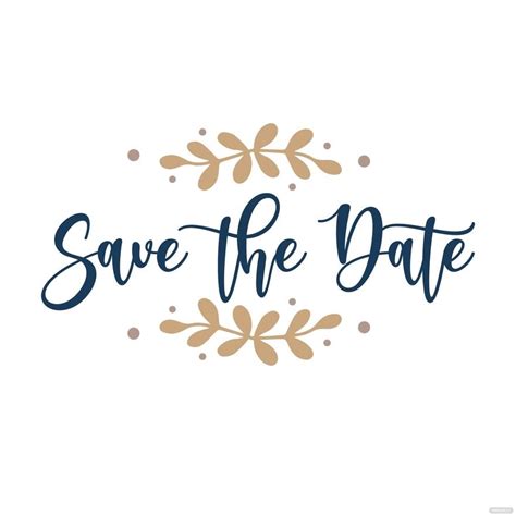 Free Save The Date Clipart Download In Illustrator Eps Svg 