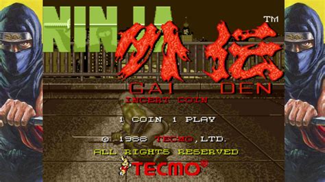 Ninja Gaiden Arcade Full Opening Title 1988 Youtube