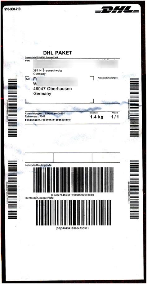 Dhl ermöglicht es ihnen, den frankierten aufkleber mit. Philaseiten.de: Moderne Postgeschichte: Paketaufkleber auf ...