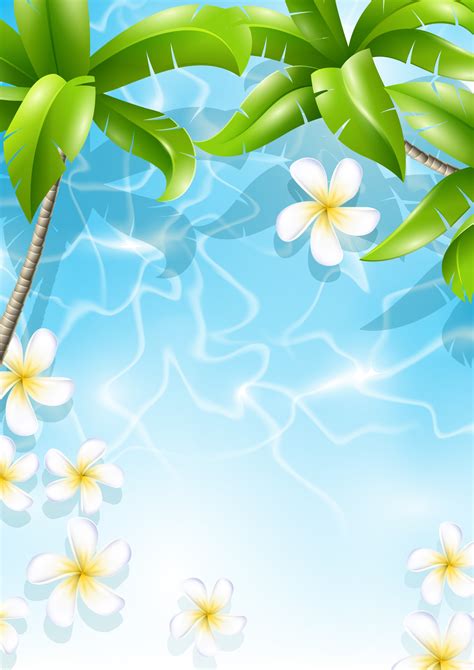Beautiful Tropical Backgrounds Vector 04 Free Download