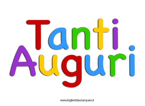 Tanti Auguri Biglietti Da Stampare