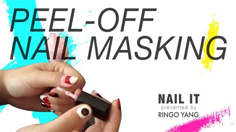 To use the masking fluid, simply apply it to any areas that you want to protect using an old brush that you don't mind ruining. #OKRingo #Nailit #2 DIY liquid peel-off nail masking (latex) - YouTube