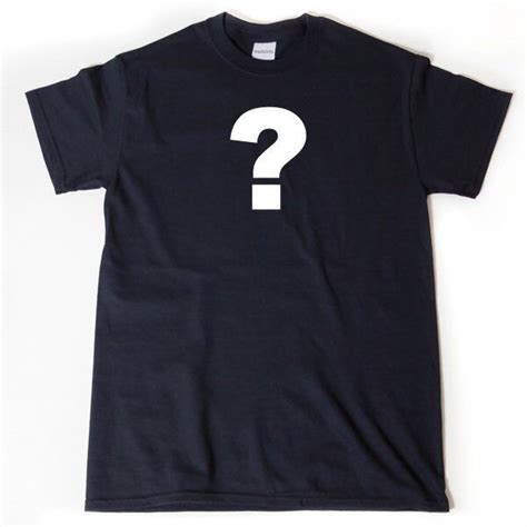 Question Mark T Shirt Funny Uncertain English Punctuation Etsy Cool