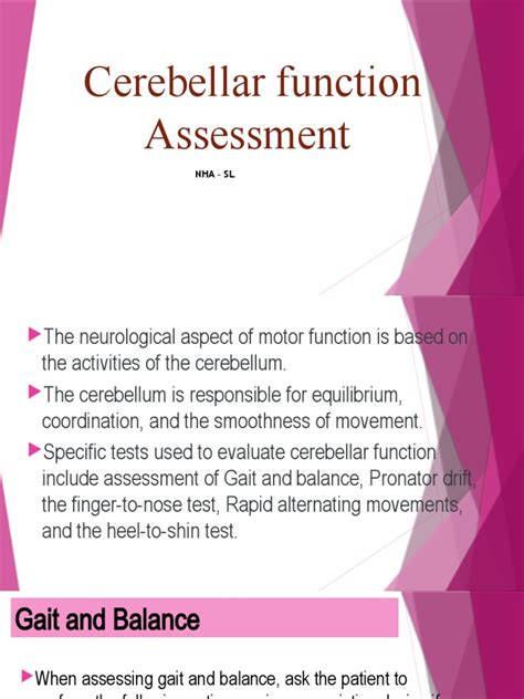 Cerebellar Function Assessment Nha 2021 2 Pdf Cerebellum