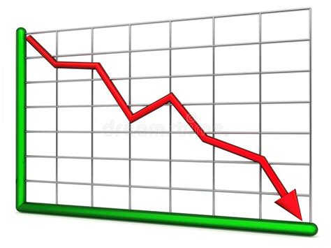 Chart Of Decline Stock Illustration Illustration Of Nobody 7062633