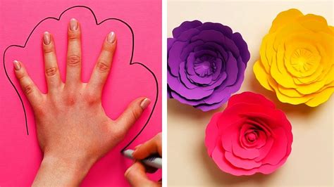 5 minute crafts home decor. SIMPLE PAPER CRAFTS YOU CAN MAKE AT HOME || 5-Minute Decor ...