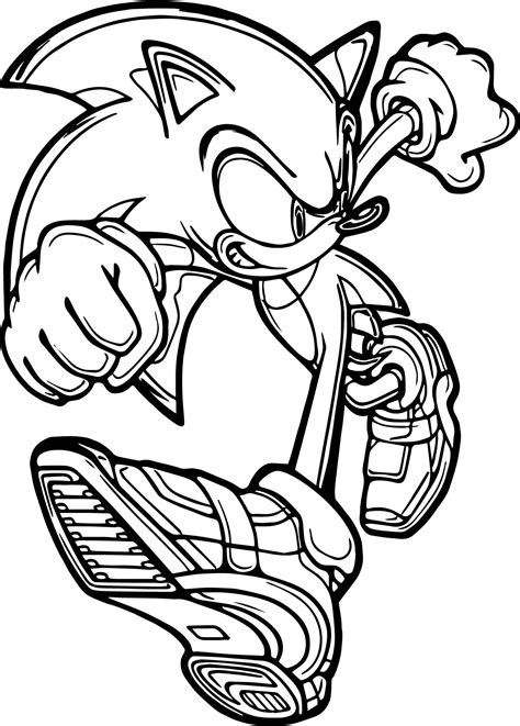 Sonic the hedgehog coloring pages is part of a very interesting cartoon character. Sonic The Hedgehog Smile Coloring Page | Wecoloringpage.com