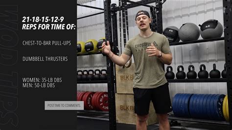 Pull Up Dumbbell Thruster Tips Crossfit Wod 220713 Youtube