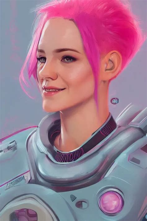 A Portrait Of An Attractive Female Sci Fi Pilot With Stable Diffusion