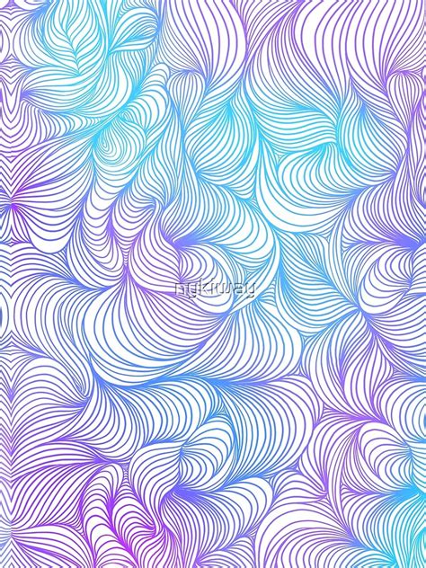 Blue And Purple Swirls Scarf By Nykiway Redbubble