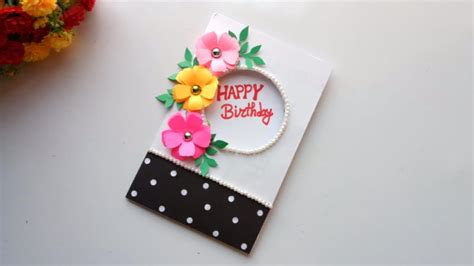 When it comes to birthdays, handmade gifts have more value than other materialistic gifts. Beautiful Handmade Birthday Card Idea | Card Design