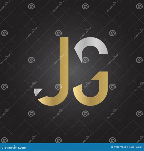 Creative Letter Jg Logo Design Vector Template Initial Linked Letter