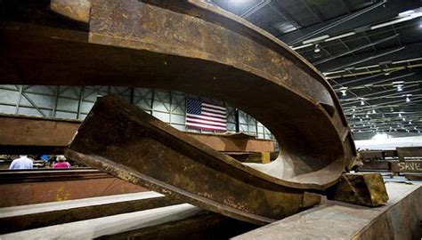 Trade Center Wreckage Finds New Purpose In Memorials The New York Times