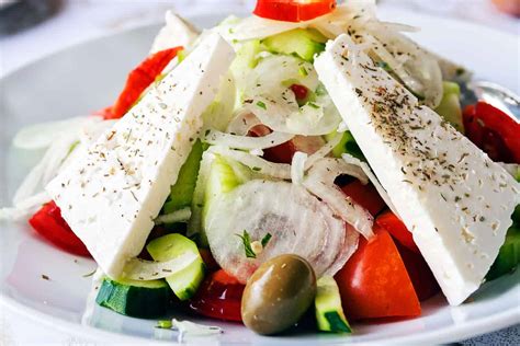 Traditional Greek Salad Recipe Horiatiki Xoriatiki My Greek Dish