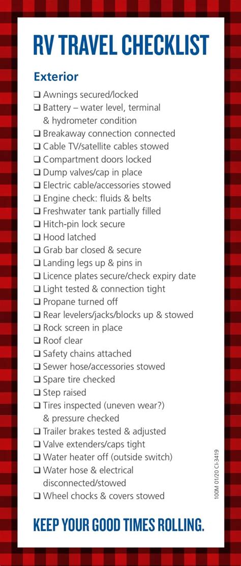 Your Rv Camping Checklist Ama