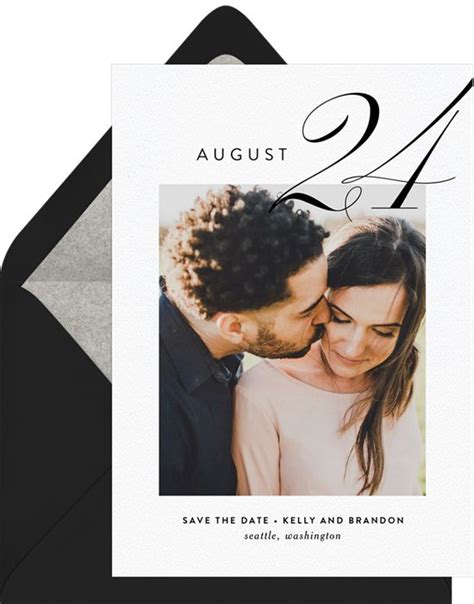 Our Big Day Save The Dates In White Big Day Save The Date Save