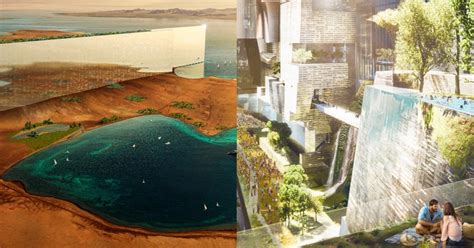 The Line Saudi Arabias City Project That Looks Like A Glass Wall