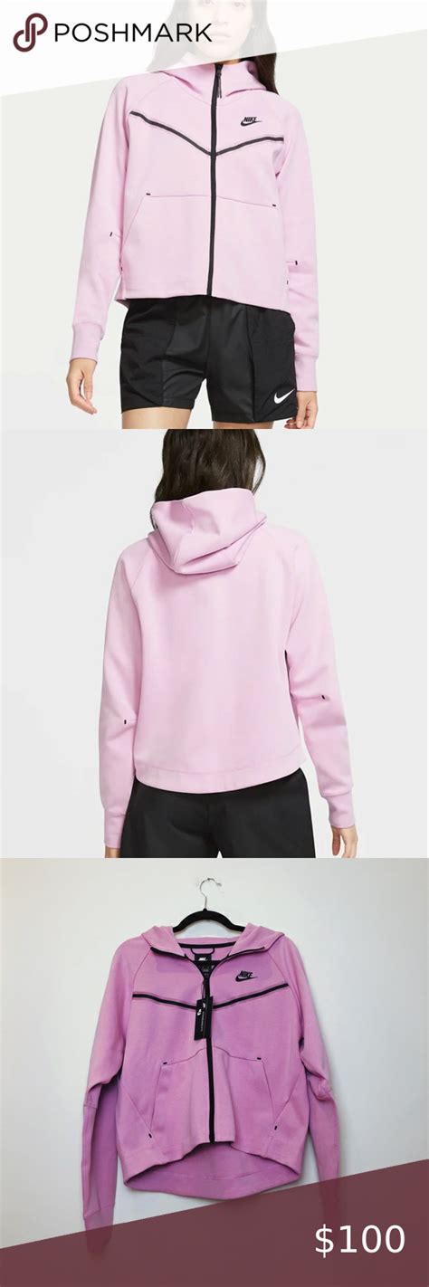Nike Pink Sportswear Tech Fleece Windrunner Zip Up In 2021 Tech