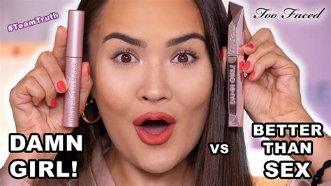 The Truth On Too Faced Damn Girl Mascara Vs Better Than Sex Maryam Maquillage Youtube