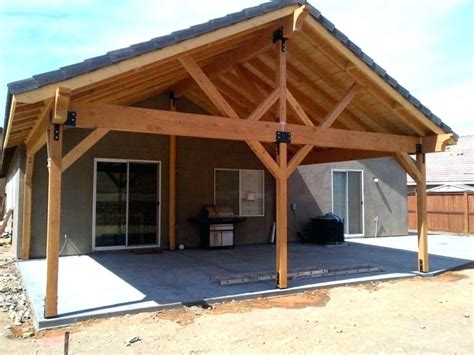 Continue this process until the entire patio area is covered with level paver sand. Wood Patio Covered Attached Cover Plain Building A Wooden ...