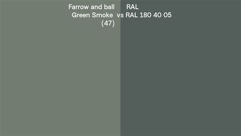 Farrow And Ball Green Smoke Vs Ral Ral Side By Side