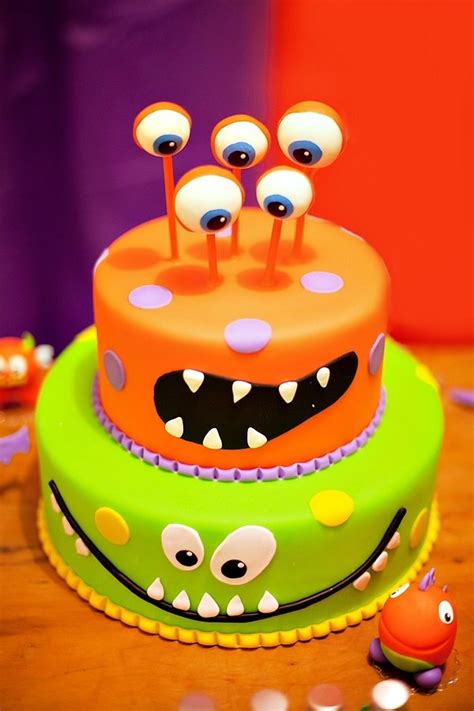 Birthday cake alternatives for kids. Non scary Halloween cake decorations - fun cakes for kids ...