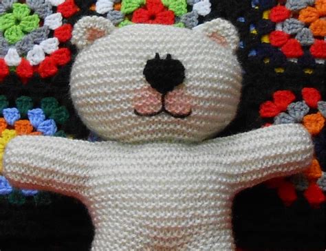 Classic Easy Knit Teddy Bear Knitting Pattern Pdf By Thebaldysheep