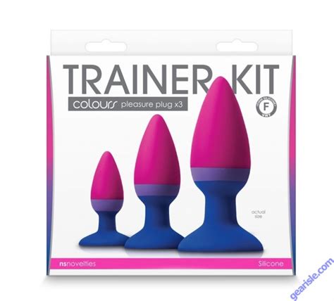 NS Colours Trainer Kit Multicolor 3 Pleasure Anal Plugs Silicone