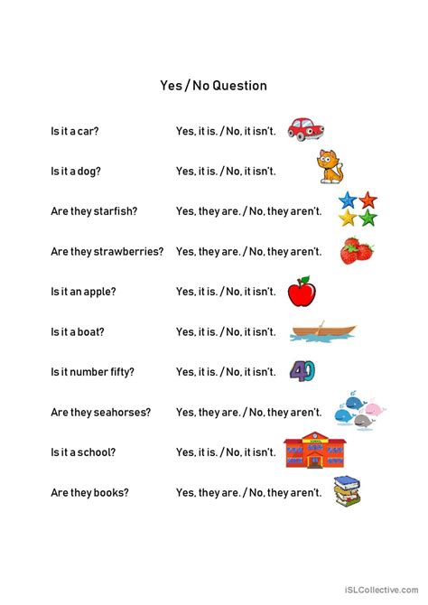 Yes No Question English Esl Worksheets Pdf And Doc