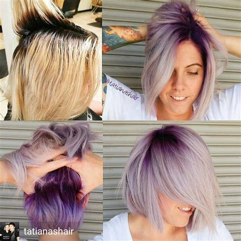 This is a simple yet stylish for colored hair. How-To: Purple Pastel Shadow Root - Behindthechair.com ...