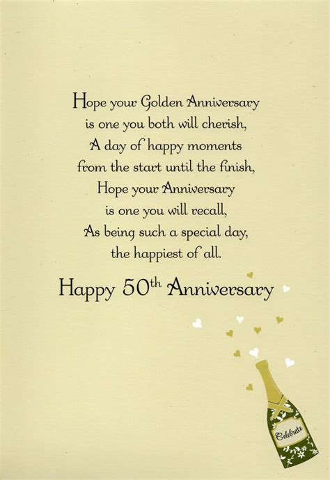 Wishes For A 50th Wedding Anniversary Printable Templates