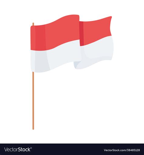 Indonesian Flag Symbol Royalty Free Vector Image
