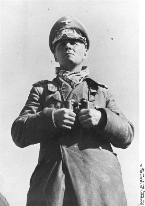 Photo German Field Marshal Erwin Rommel In North Africa Jun