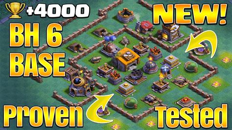 Town hall (level 6) best defence base plan. Best Builder Hall 6 Base! | NEW CoC Strategy How To Get To ...