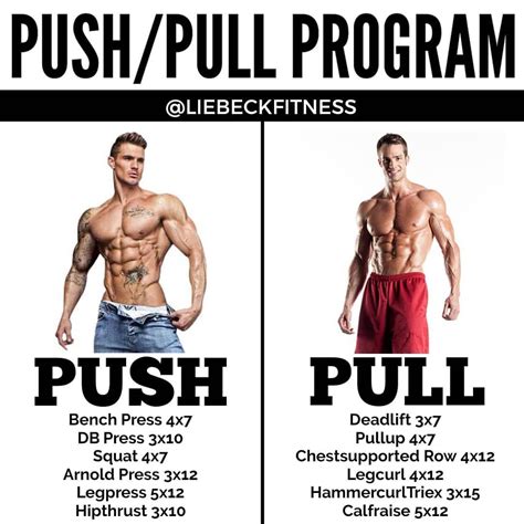 Pull Up Workout Muscle Groups For Push Pull Legs Fitness And Workout Abs Tutorial