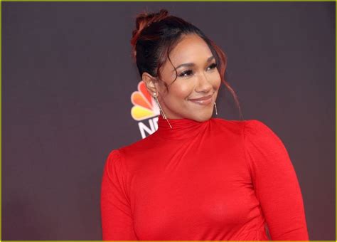Full Sized Photo Of Candice Patton Is Lady In Red At Peoples Choice