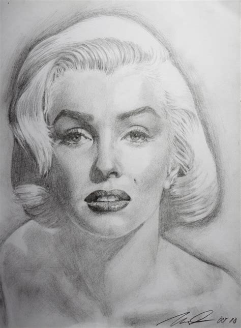 Marilyn Monroe Drawing Pencil Easy At Paintingvalley Com Explore