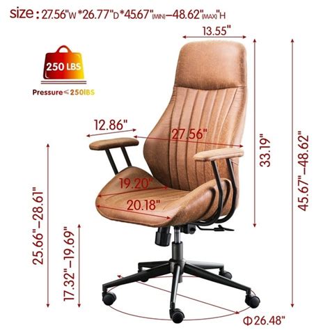 Ovios Ergonomic Office Chair Modern Computer Desk Chair High Back Suede