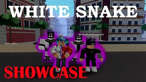 White Snake Showcase Server Vip Jojo Blox En Español Roblox Youtube