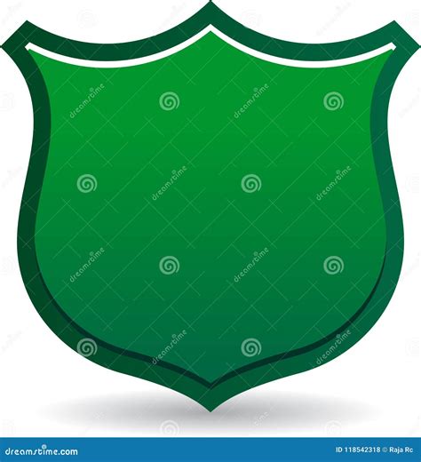 Shield Badge Green Stock Illustration Illustration Of Armor 118542318