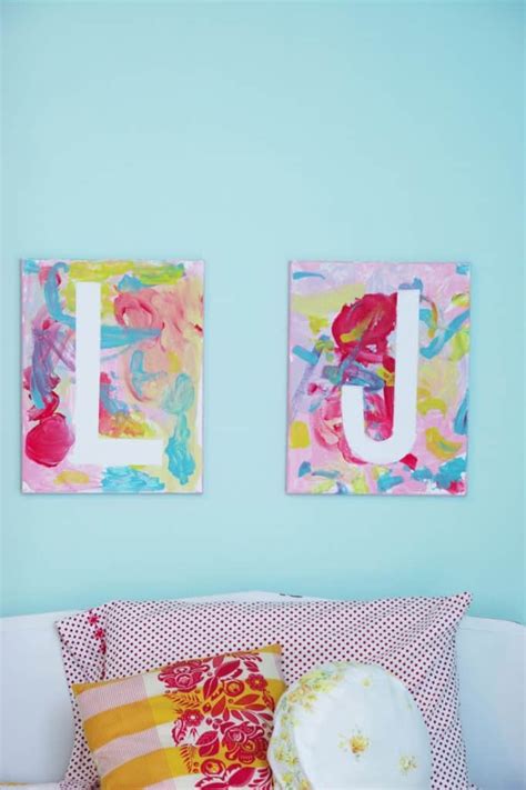 Diy Canvas Art For Kids Homemade Ginger