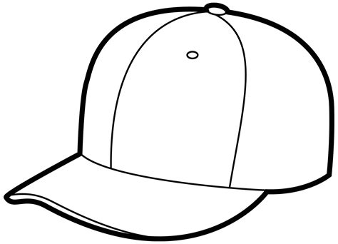 Line Drawing Of Cap Clipart Best