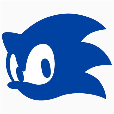Sonic The Hedgehog Logo Is Shown In Blue And Has An Evil Look On It S Face