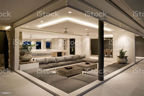 modern villa living room stock photo  image  istock
