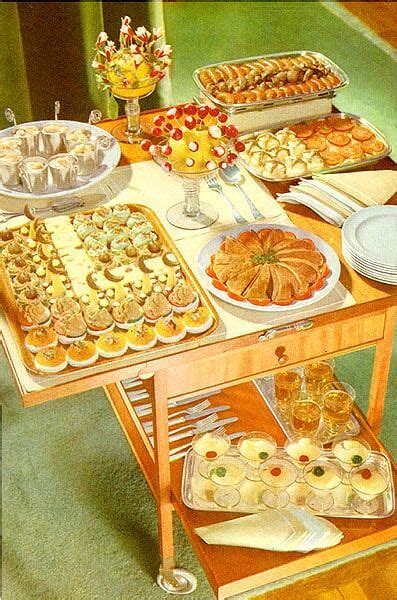 look at that retro spread delicious vintage dinner party hors d oeuvres and a mid century