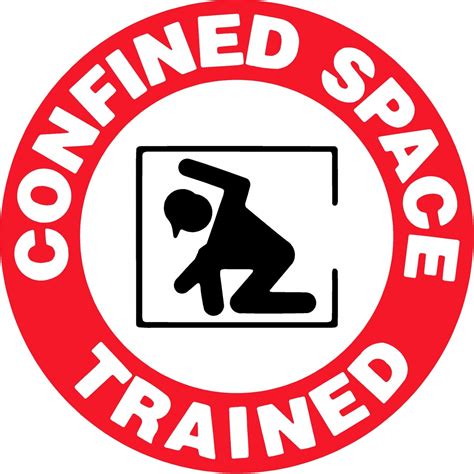 Confined Space Trained Sticker